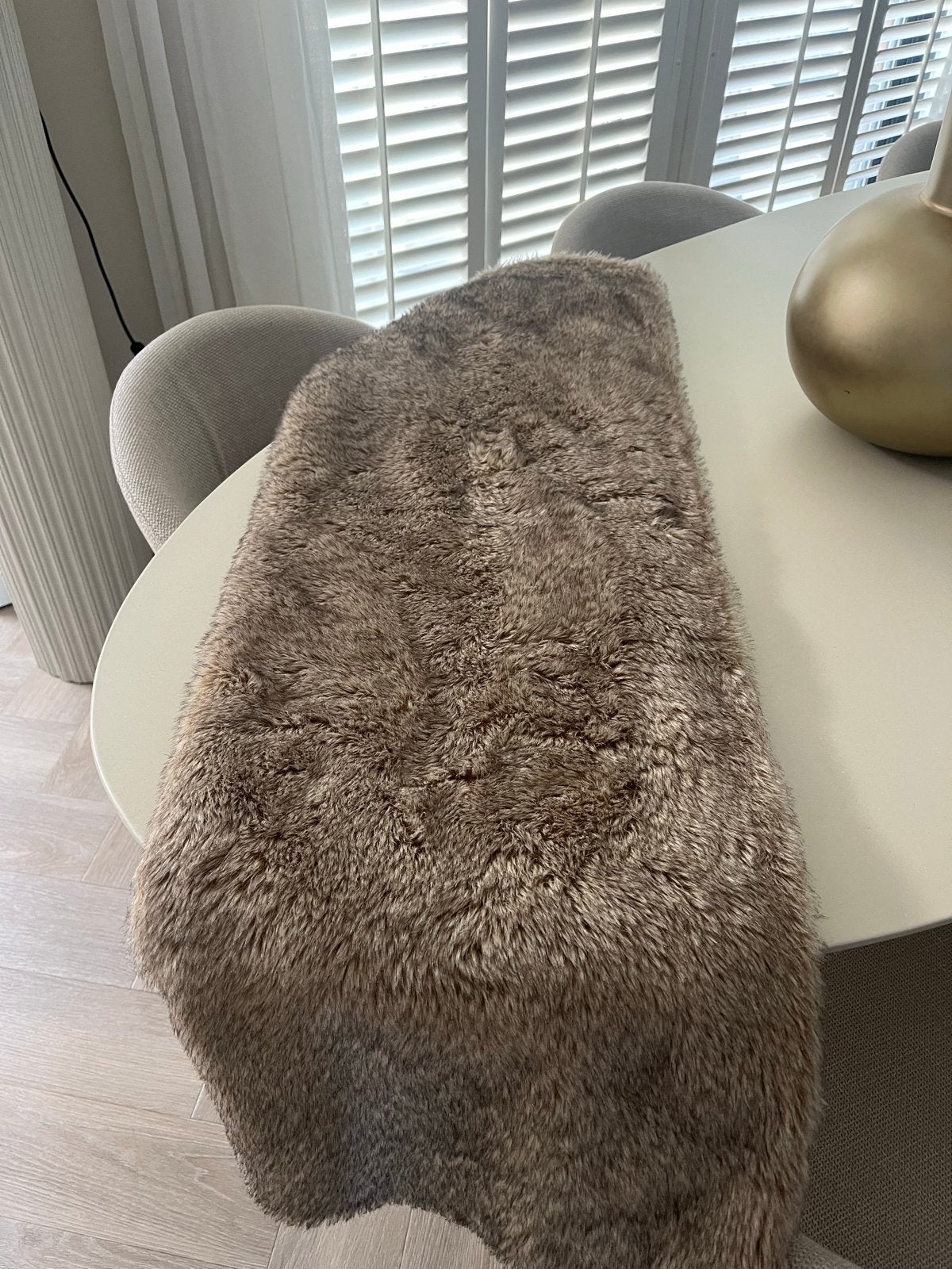 Riverdale Faux Fur Plaid - Bruin, Ophalen of Verzenden, Bruin, Textiel
