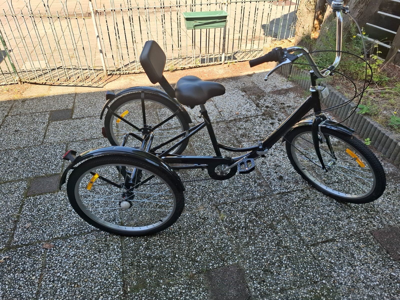 Comfortabele driewieler met rugleuning, Ophalen, Nieuw