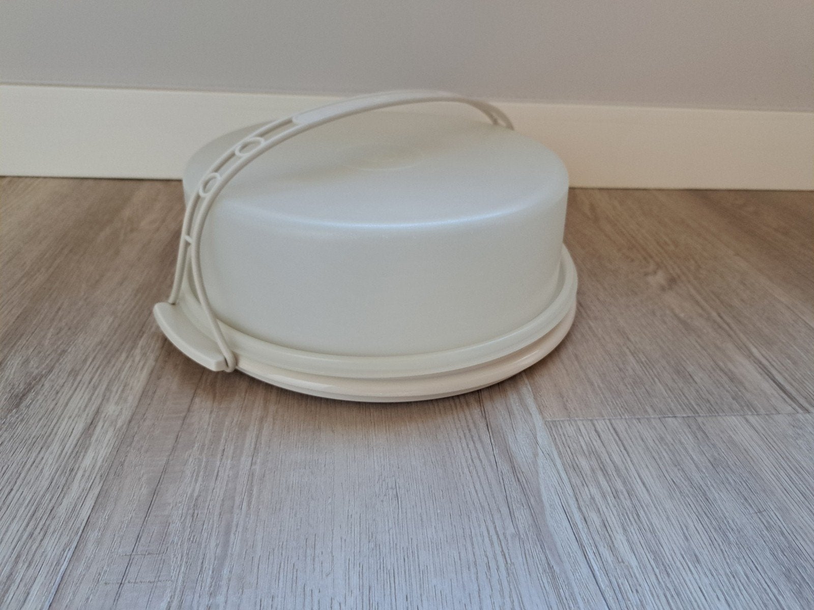 Tupperware Taartdoos / Taartstolp met Handvat, Kunststof, Ophalen of Verzenden, Wit, Overige merken