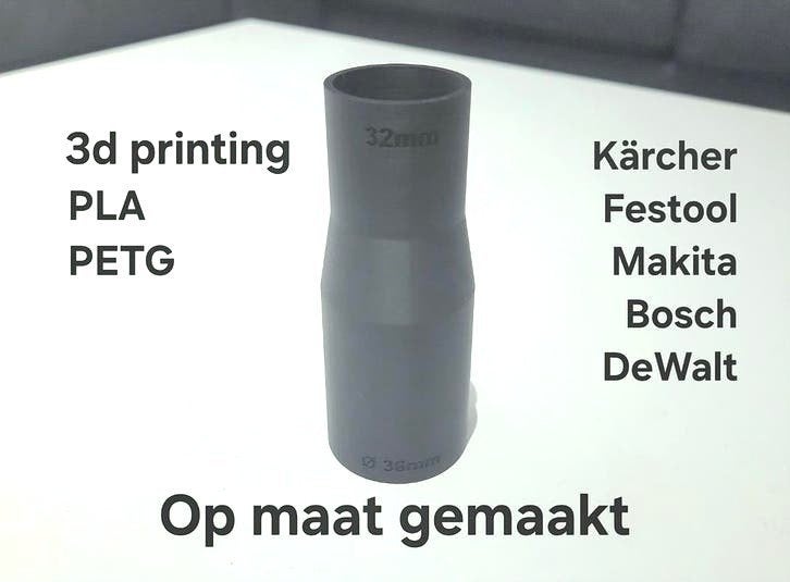 • Verloop Adapter Stofzuiger Makita Festool Kärcher Op Maat, Verzenden, Nieuw