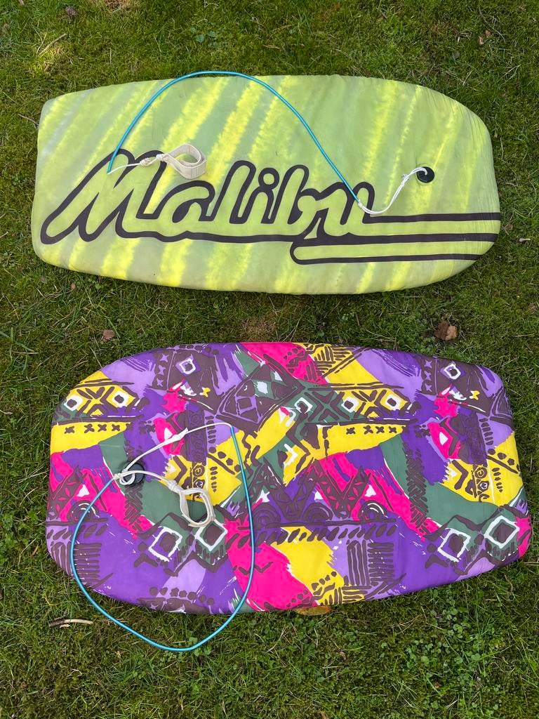 2 Bodyboards - Malibu en kleurrijk design, Ophalen, Gebruikt, Overige typen, Met koord