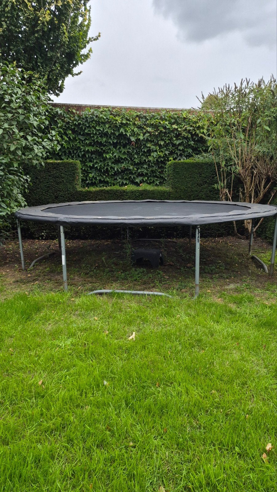 Gratis trampoline 360cm met zeer goede springmat en rand, Ophalen, Gebruikt