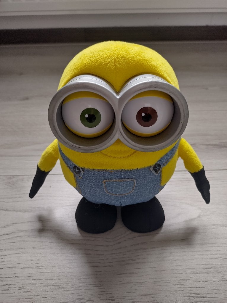knuffel minion bob, Ophalen of Verzenden, Zo goed als nieuw, Overige typen, Middelgroot (20 tot 80 cm)