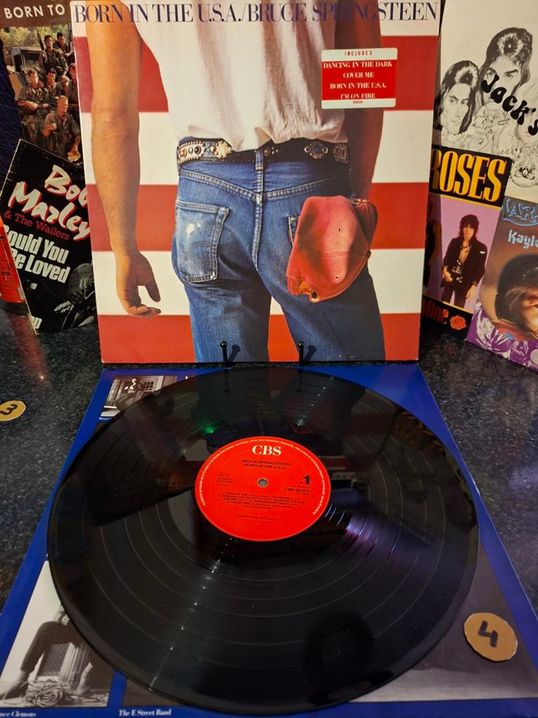 Bruce Springsteen    Born In The Usa  lp  1985/4, Overige formaten, Ophalen of Verzenden, Zo goed als nieuw, Fotohoes