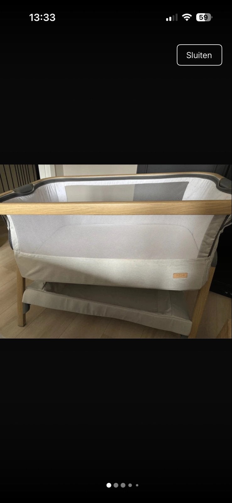 Tutti Bambini CoZee Bedside Crib - Co-sleeper, Ophalen, Gebruikt, Wieg