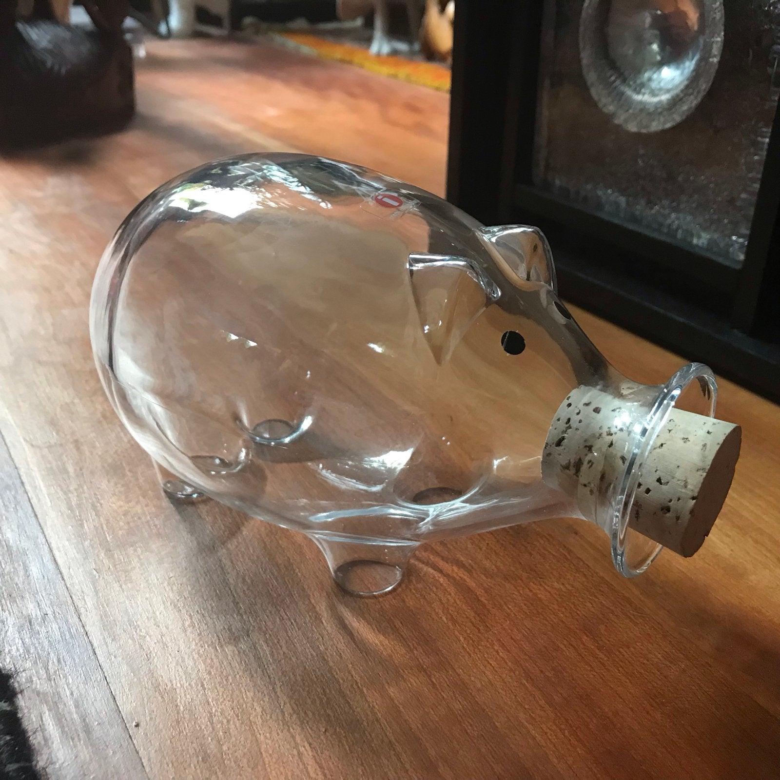 Iittala Glazen varken - Jaren 70/80 Collectorsitem, Ophalen of Verzenden