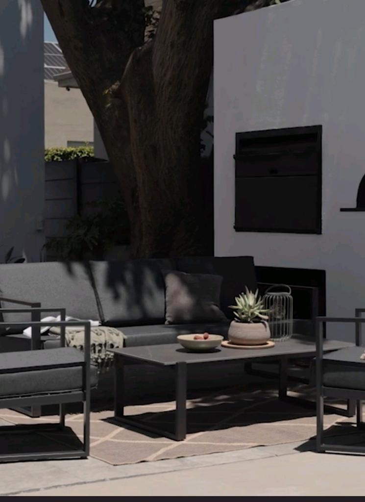 Jysk loungeset Vonge, Tuin en Terras, Tuinsets en Loungesets, Ophalen of Verzenden, Aluminium, Bank