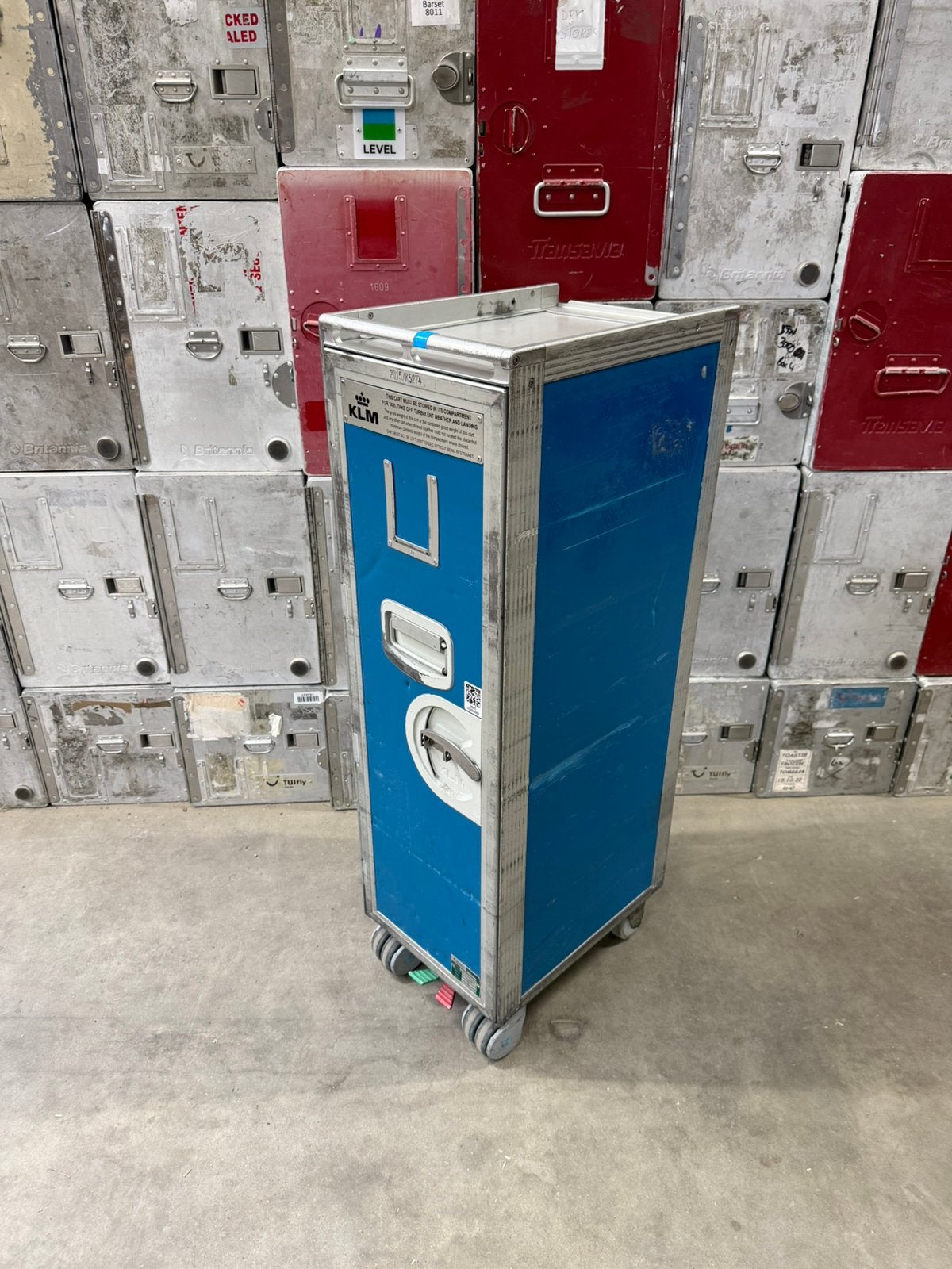 KLM vliegtuig trolley airline cart vliegtuigtrolly galley, Ophalen, Gebruikt, Schaalmodel