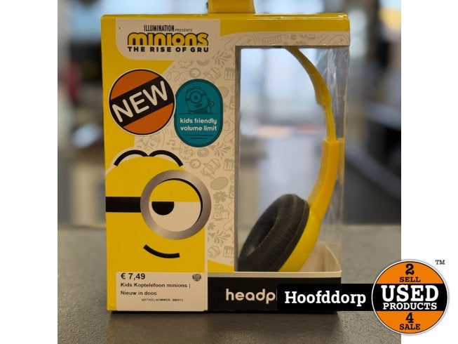 Kids Koptelefoon minions | Nieuw in doos