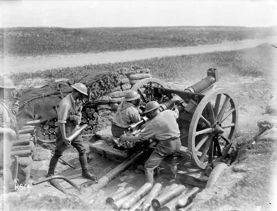 1917 Huls 18 pndr brits ww1 oorlog wo1, Verzamelen, Verzenden, Landmacht, Engeland, Overige typen
