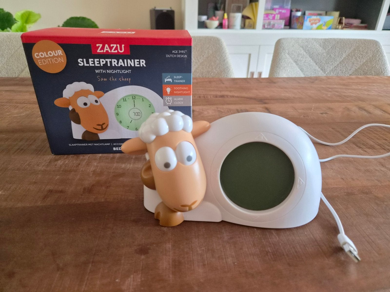 Zazu Sleeptrainer Sam het Schaap met Nachtlampje, Ophalen of Verzenden, Zo goed als nieuw