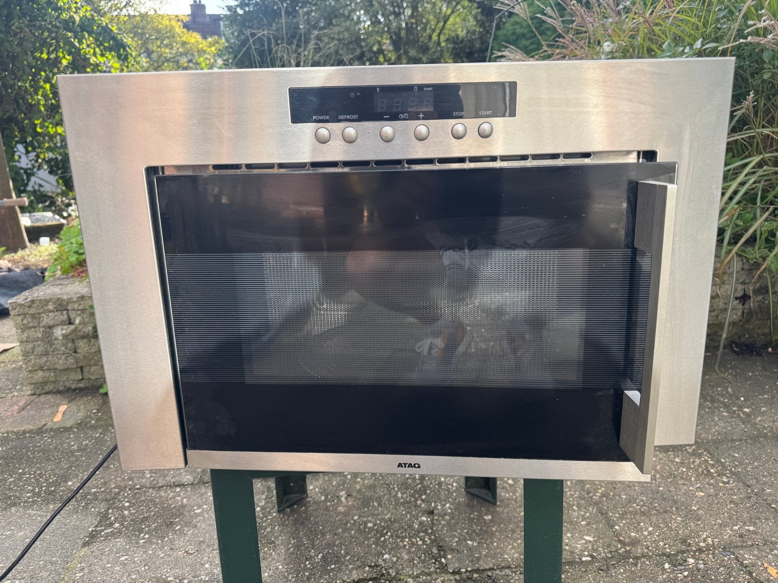 ATAG Inbouw Magnetron - Overbodig wegens nieuwe keuken, Witgoed en Apparatuur, Ophalen, Gebruikt, 60 cm of meer, Magnetron