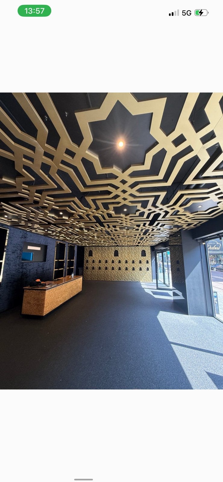 Complete winkel interieur wandpanelen plafon balie, Ophalen