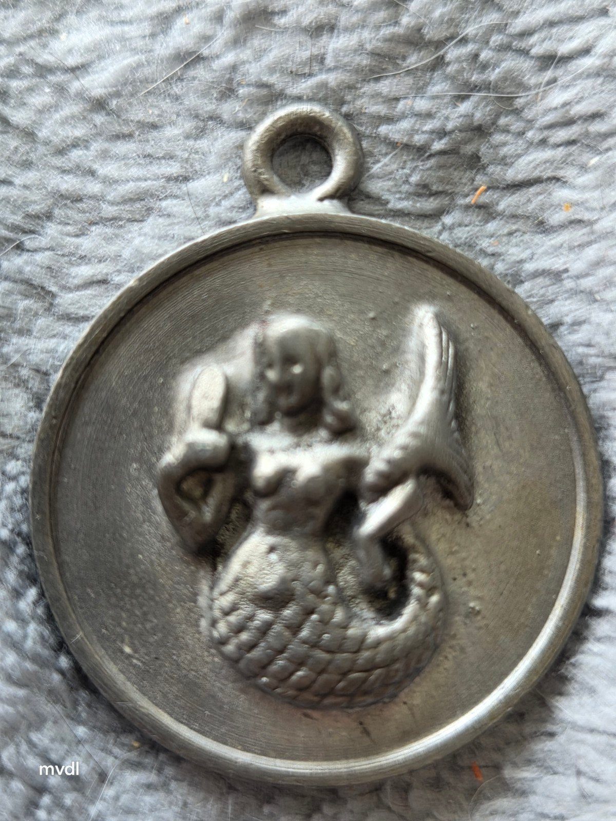 Vintage Zeemeermin Medaillon - Uniek Verzamelobject, Ophalen of Verzenden, Overige materialen, Nederland
