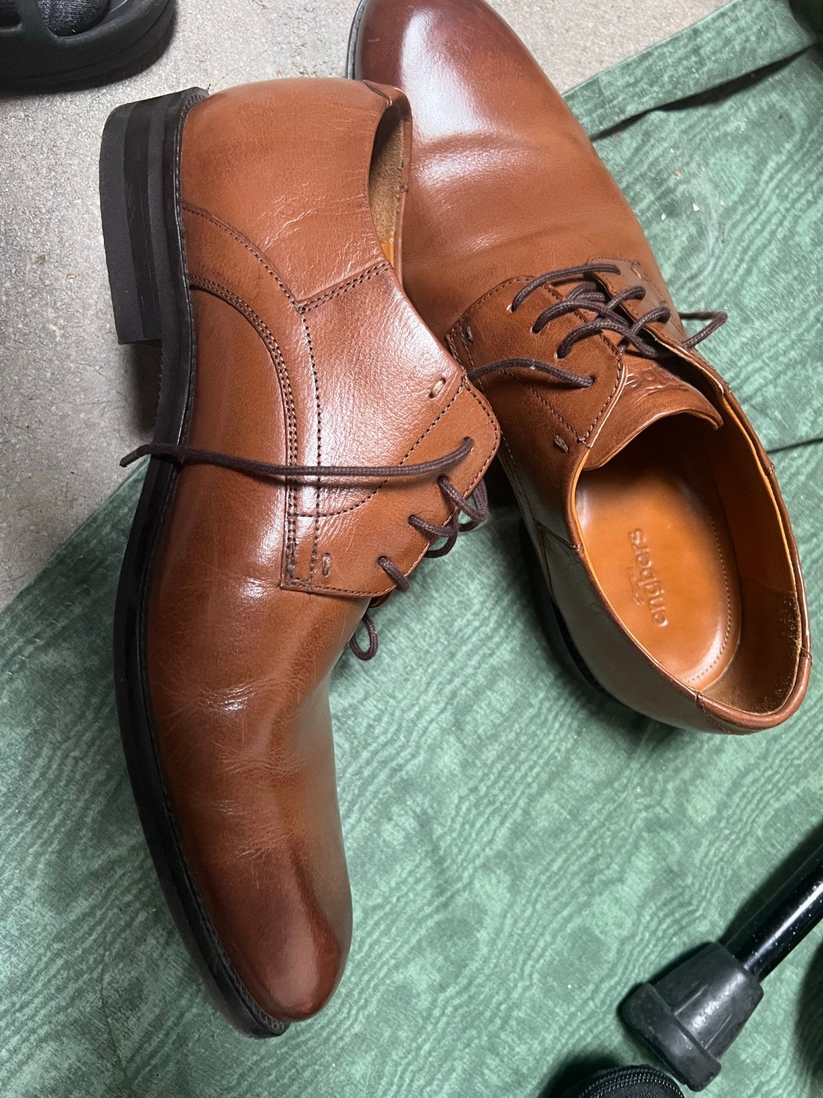 Engbers Herenschoenen - Bruin Leder - Maat 42, Ophalen of Verzenden, Zo goed als nieuw, Bruin, Veterschoenen
