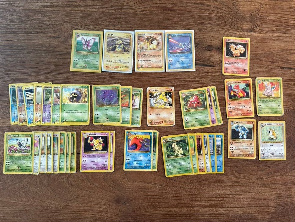 Vintage pokemon verzameling, Ophalen, Zo goed als nieuw, Meerdere kaarten, Foil