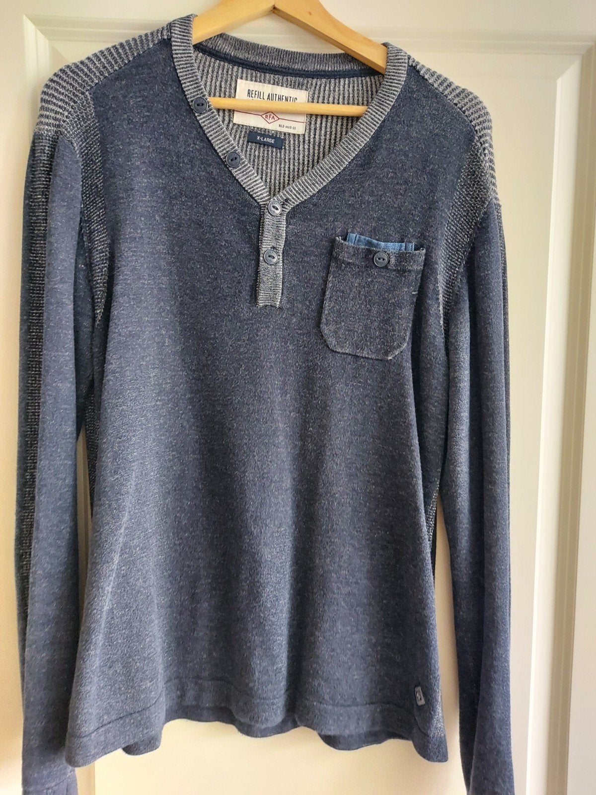 Refill Authentic sweater maat XL, Blauw, Maat 56/58 (XL), Ophalen of Verzenden, Zo goed als nieuw