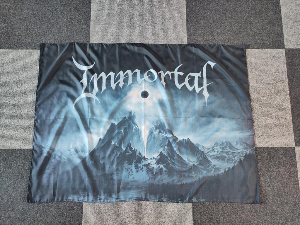 Immortal band vlag (black metal), Diversen, Vlaggen en Wimpels, Ophalen of Verzenden, Zo goed als nieuw