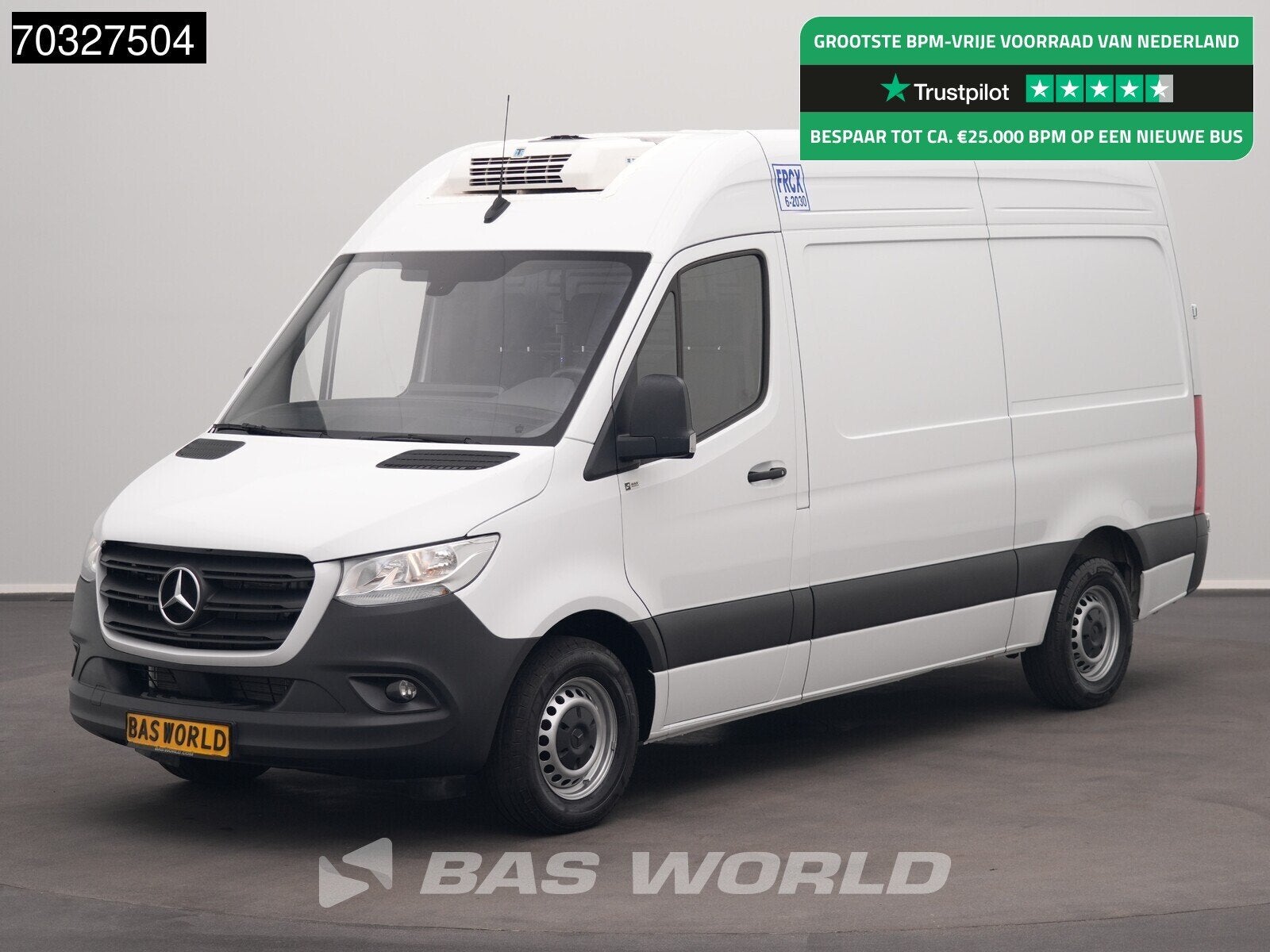 Mercedes Sprinter 317 CDI Koelwagen Vriezer 170PK L2H2 Airco, Auto's, Bestelauto's, Stof, Euro 6, 4 cilinders, Wit