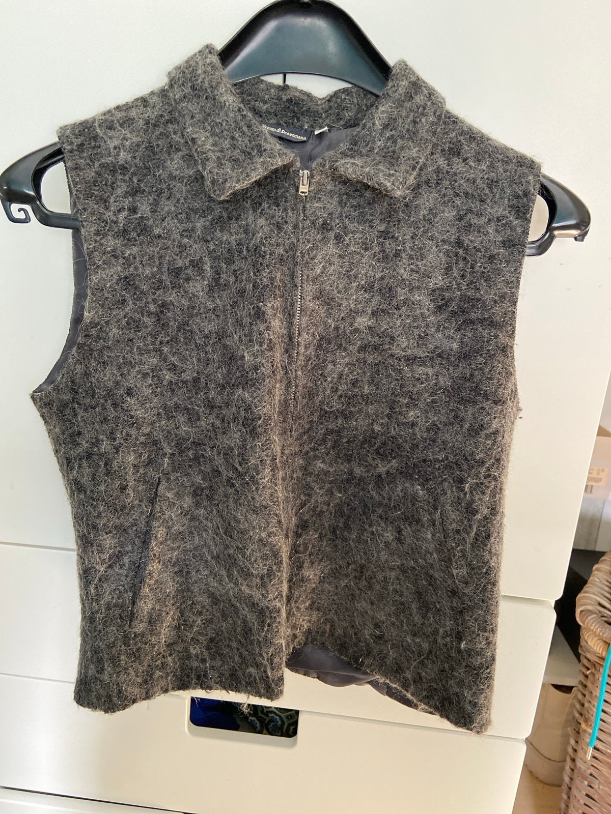 Vroom & Dreesmann wollen vest maat 40, Kleding | Dames, Bodywarmers, Gedragen, Maat 38/40 (M), Grijs, Ophalen of Verzenden