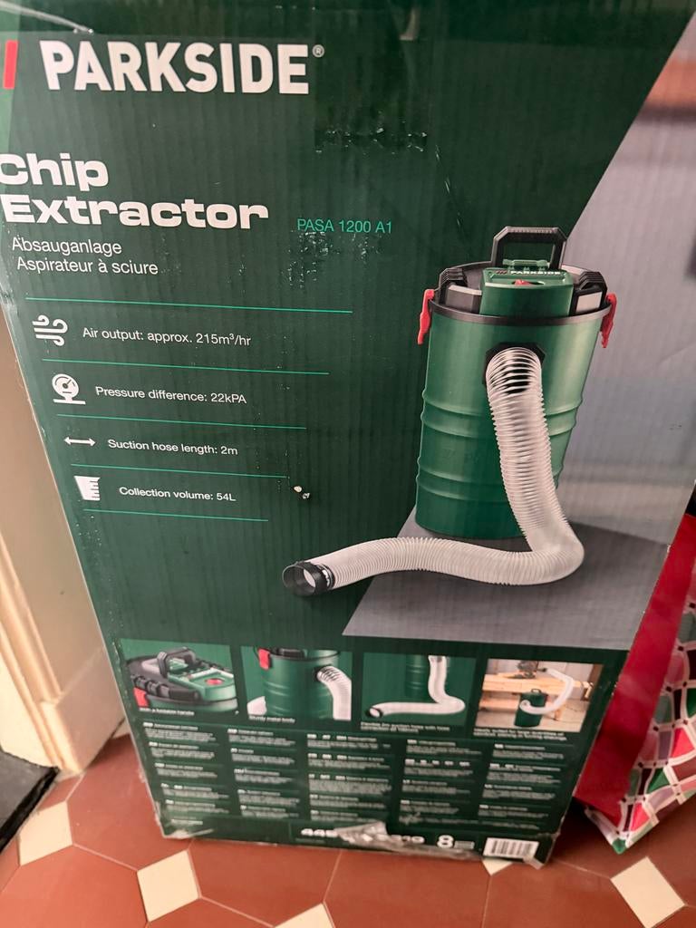 Parkside Chip Extractor PASA 1200 A1, Ophalen of Verzenden, Nieuw
