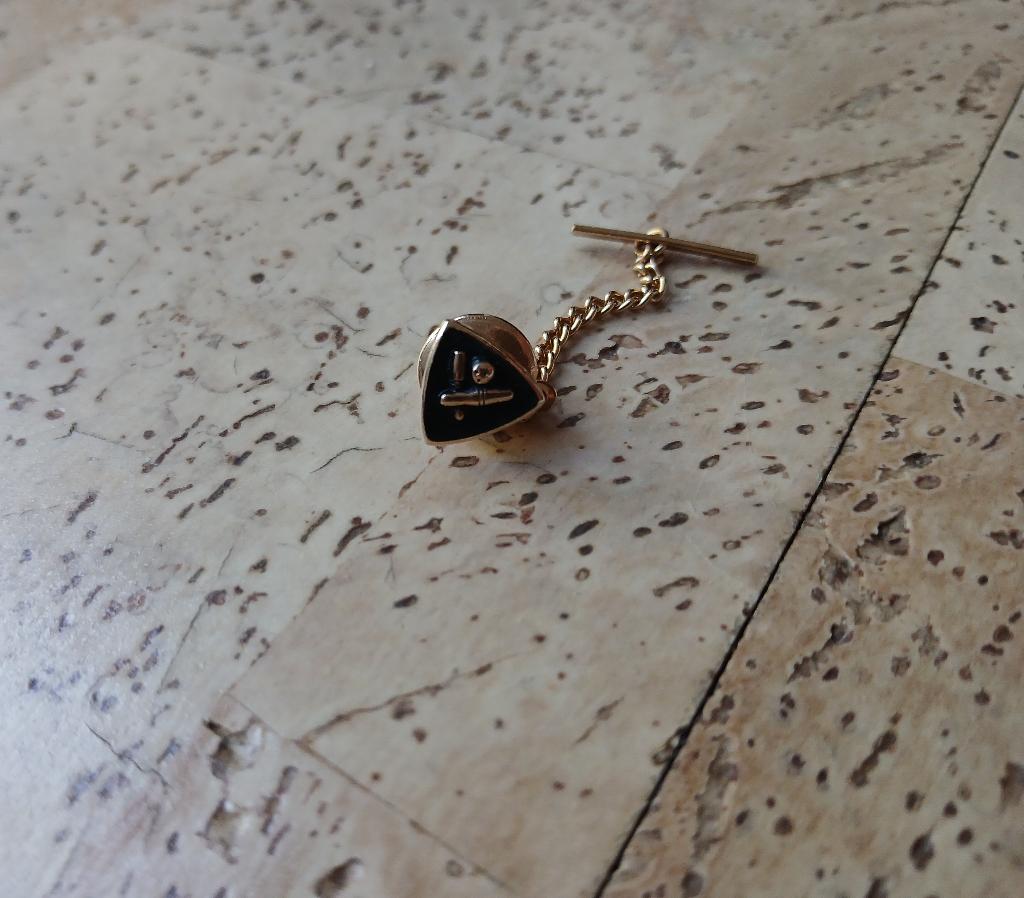 Vintage dasketting dasspeld reversspeld stropdasnaald bowlen, Ophalen of Verzenden, Zo goed als nieuw, Overige kleuren, Met patroon