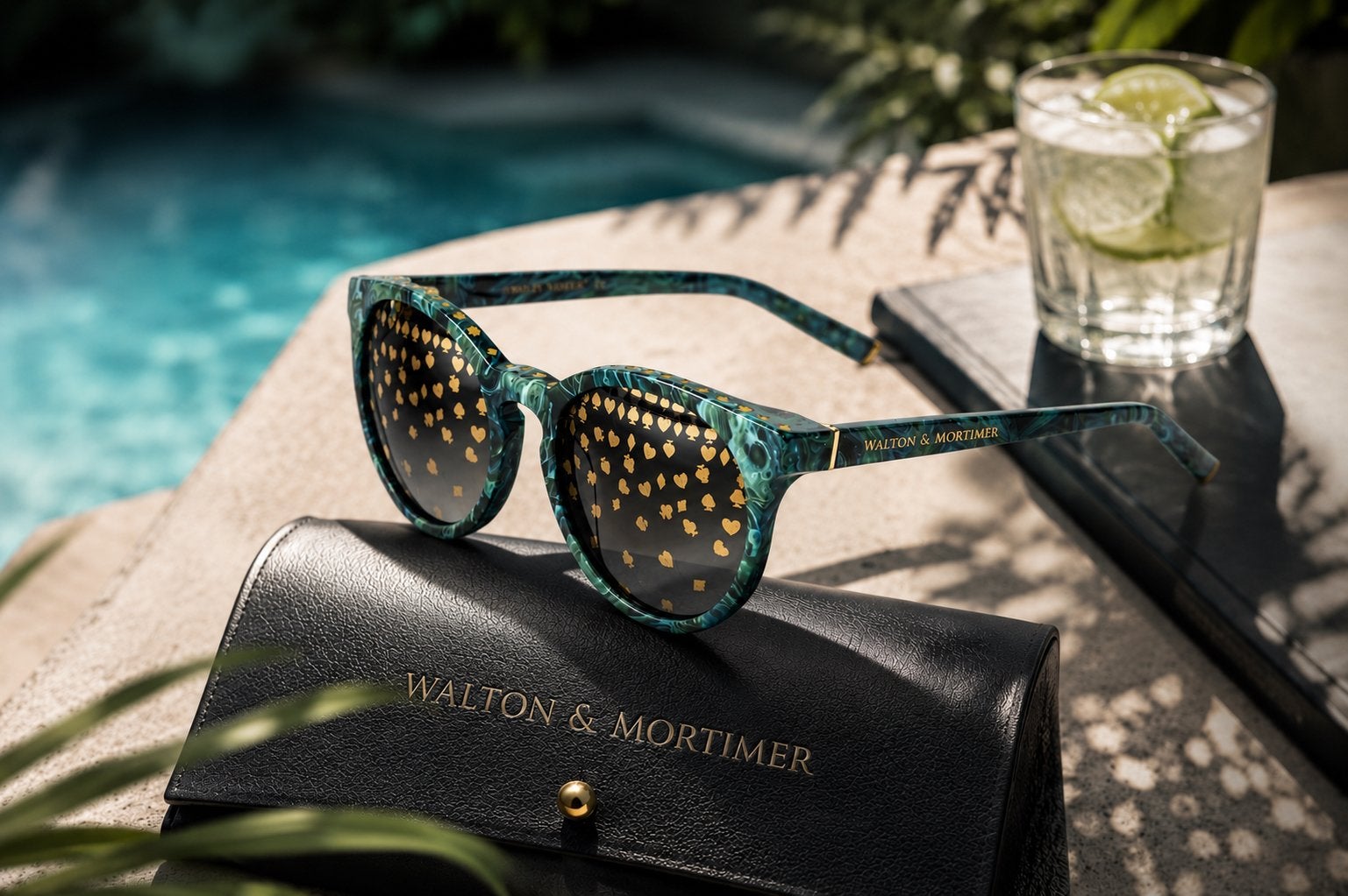 Walton & Mortimer No.29 “Vesper” Emerald Green 56/99, Sieraden, Tassen en Uiterlijk, Zonnebrillen en Brillen | Heren, Overige merken