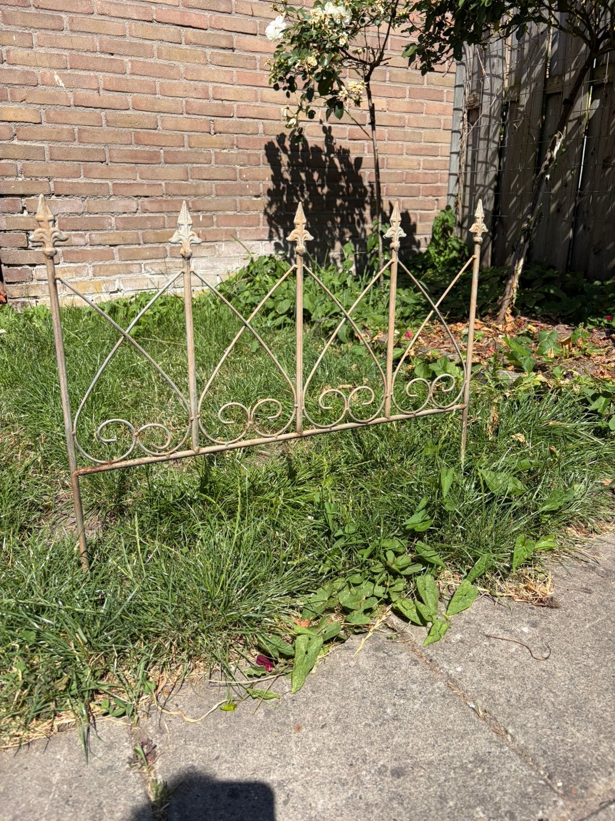 Tuinhekjes 15 stuks metaal, Tuin en Terras, Ophalen, Zo goed als nieuw, IJzer, Sierhekwerk