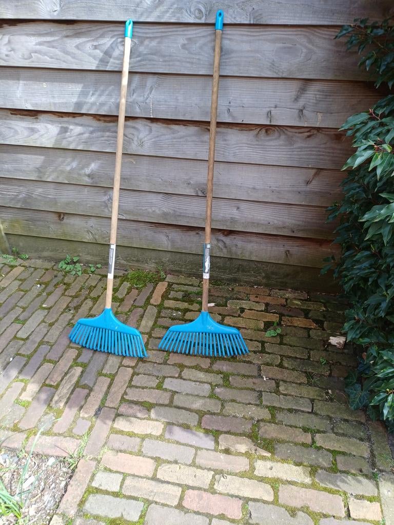 2 kinder tuinharkjes, Tuin en Terras, Hand-tuingereedschap, Ophalen, Gebruikt, Hark