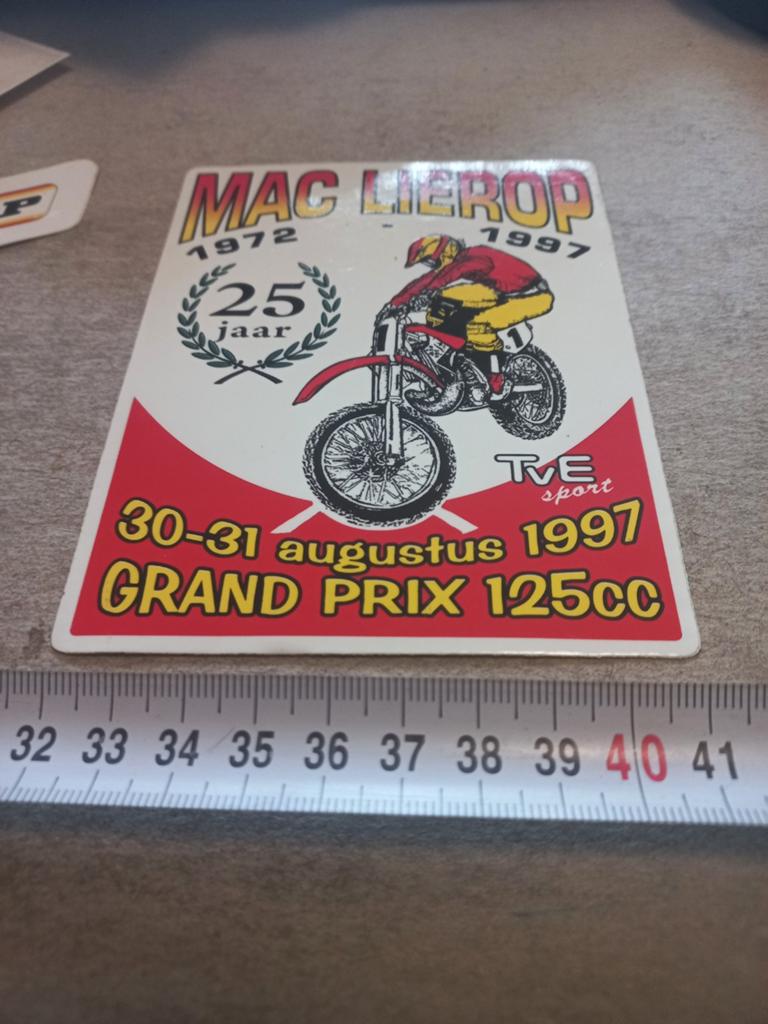 Mac lierop 25 jaar 97 gp 125 cc, Verzamelen, Ophalen of Verzenden, Zo goed als nieuw