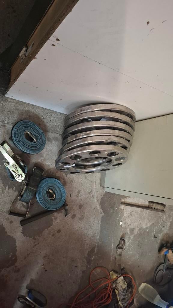 Te koop sierringen oplegger ,kingpinslot en 2 goede spansets, Ophalen of Verzenden, Gebruikt