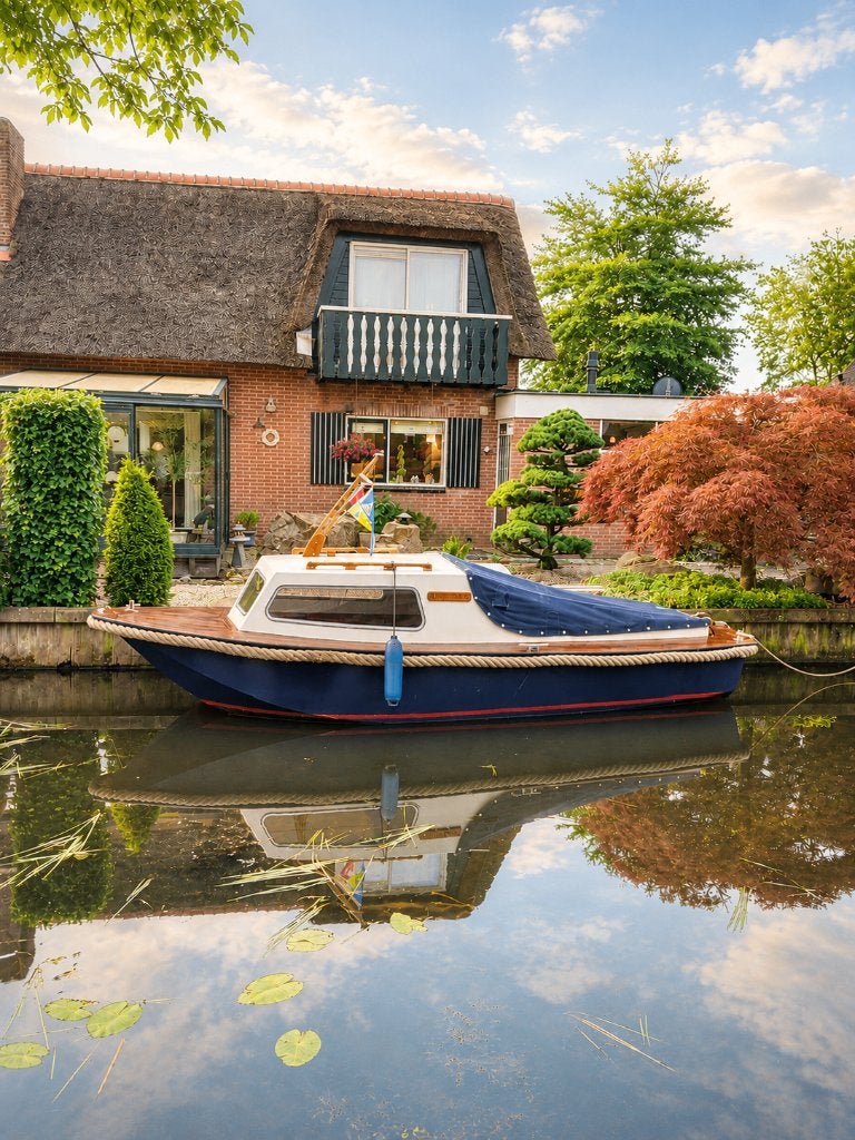 Vlet met opbouw, Watersport en Boten, Sloepen, Gebruikt, Vlet, Afdekzeil, Anker, Antifouling, Elektrische start, Kabelaring, Kussenset