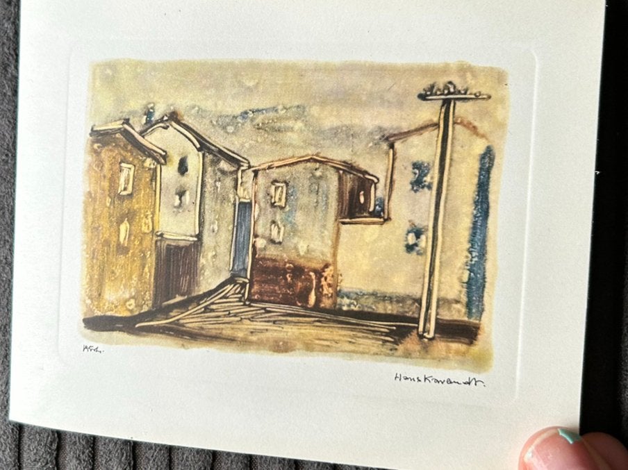 274. Kunst wenskaart Hans Kalandts, Ophalen of Verzenden, Zo goed als nieuw
