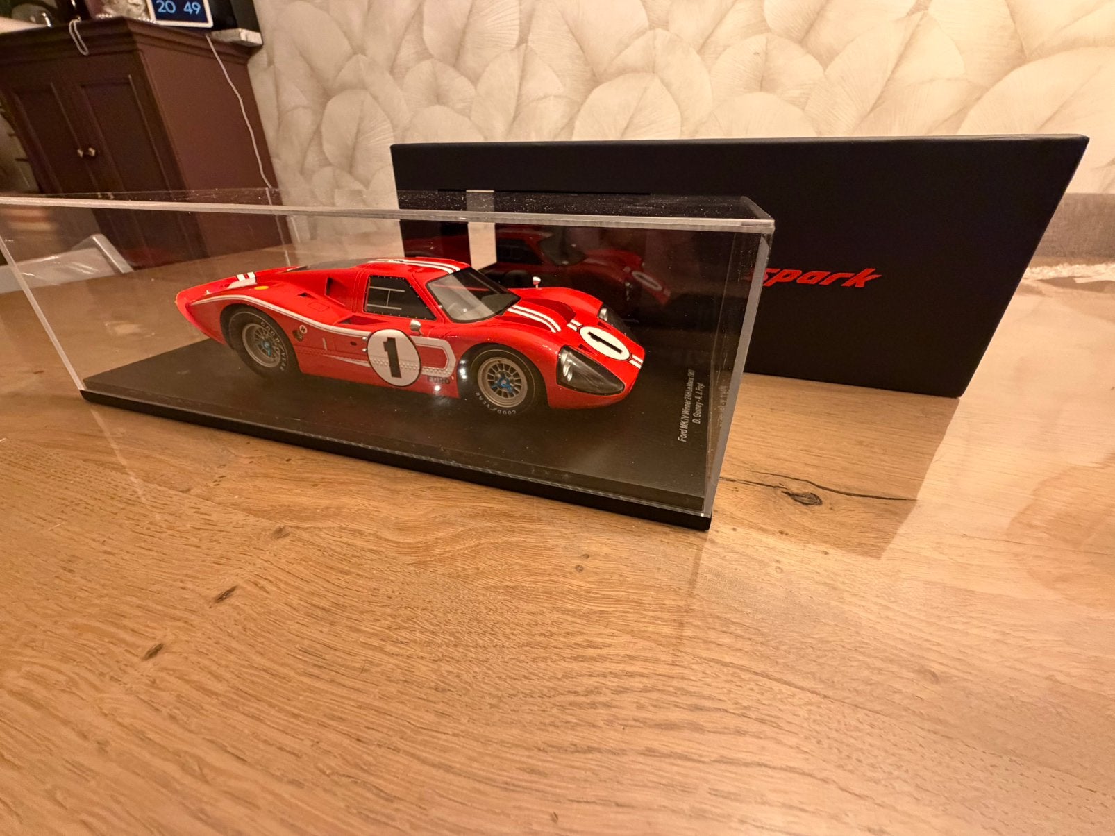 Spark Ford GT40 24H Le Mans winnaar 1967 D.Gurney - A.J Foyt, Ophalen of Verzenden, Nieuw, Auto, Overige merken
