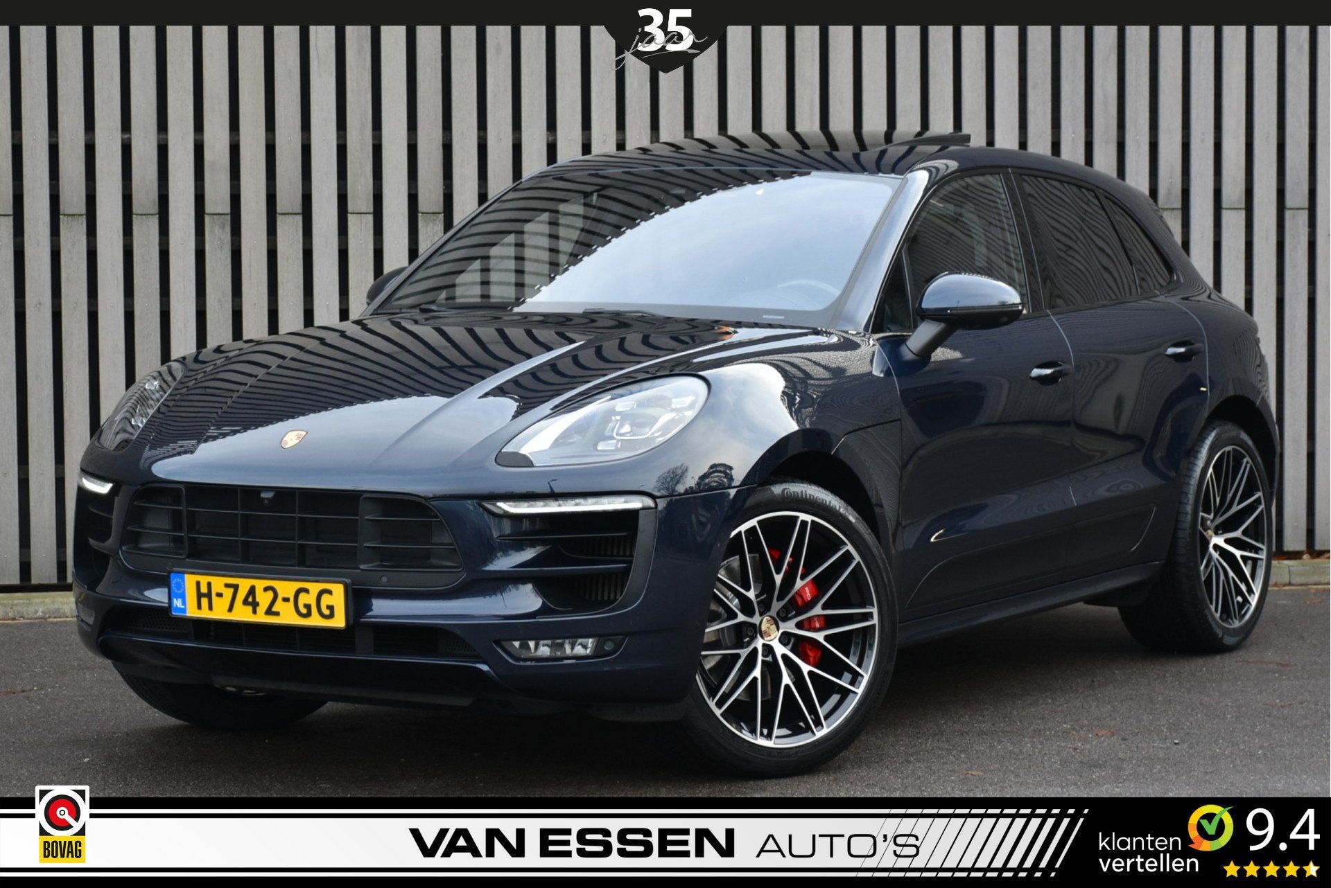 Porsche Macan 3.0 GTS Pano Leder Camera Luchtvering Stoel/St, Automaat, Gebruikt, Euro 6, Blauw