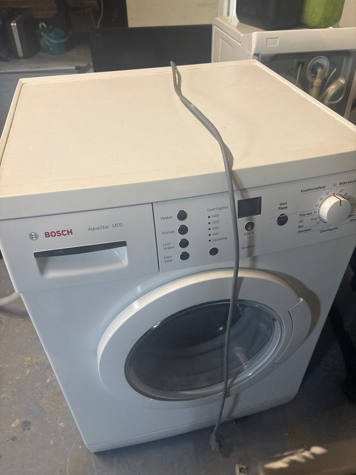 Bosch AquaStar 1400 Wasmachine - Goede Staat, Ophalen, Gebruikt, Voorlader, 85 tot 90 cm