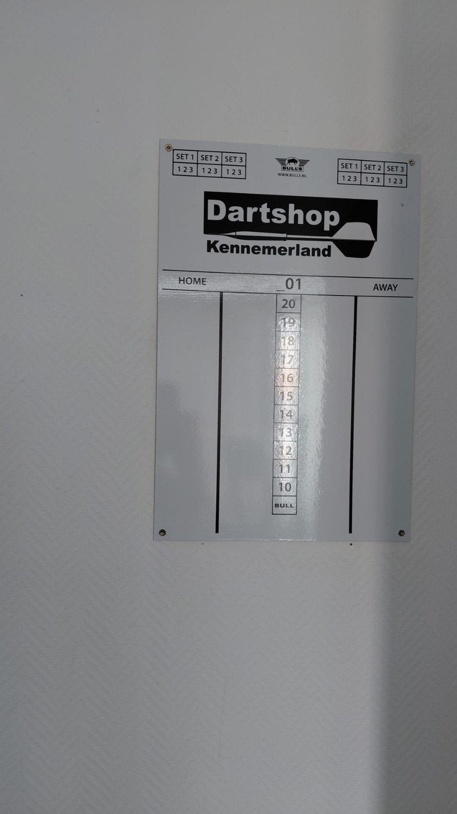 Scorebord Darten met Viltstift en Veegset, Ophalen of Verzenden