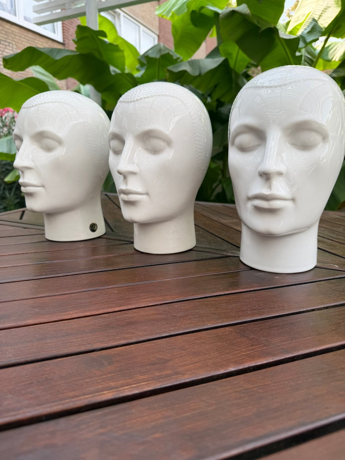 Vintage Porseleinen Mannequin Hoofden (Set van 3) – Royal, Ophalen