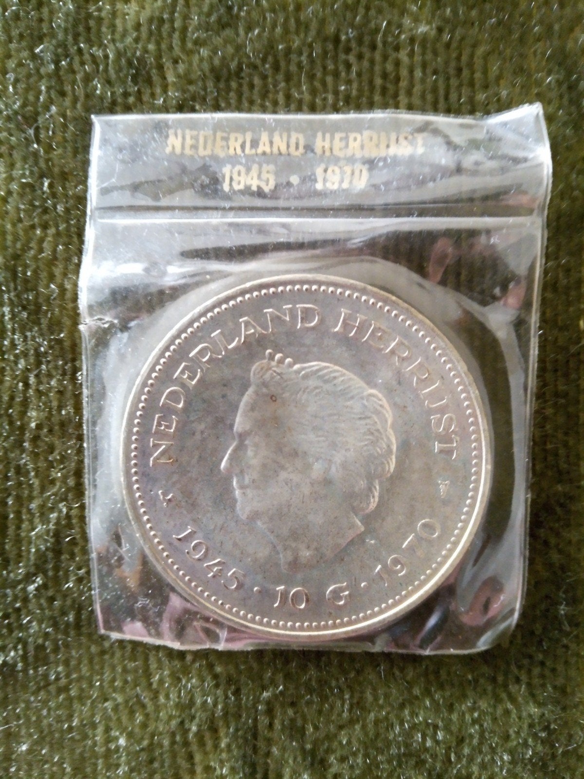 Zilveren Tientje Juliana Beatrix 1970 Nederland Herrijst FDC, Postzegels en Munten, Munten | Nederland, Koningin Juliana, Zilver