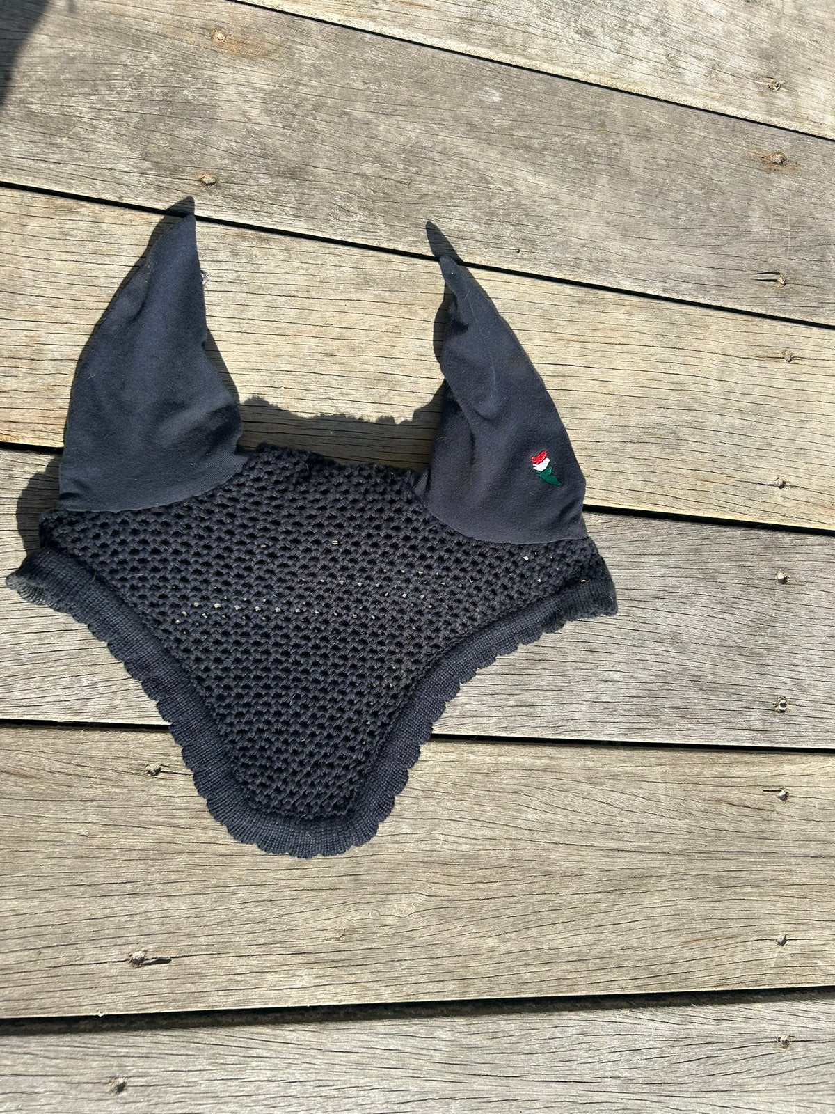 Equiline oornetje donkerblauw maat full, Ophalen of Verzenden, Zo goed als nieuw