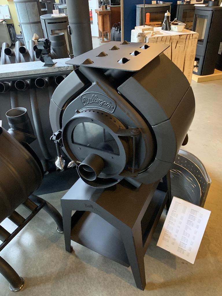 Bullerjan houtkachel 6,8 kW met keramische warmteopslag, Ophalen of Verzenden, Vrijstaand, Hout, Nieuw