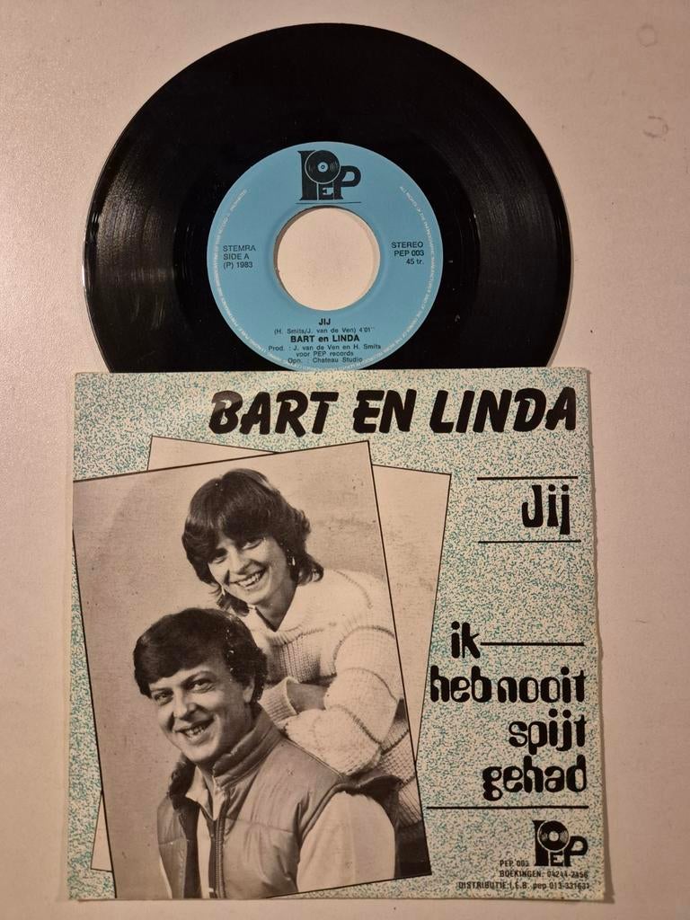 Bart en Linda-Jij, 7 inch, Single, Ophalen of Verzenden, Zo goed als nieuw