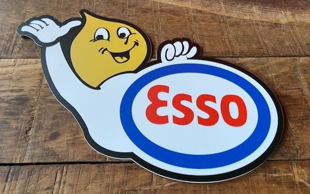 ESSO  figuur -   reclamebord +- 37cm  cm plastic, Verzamelen, Ophalen of Verzenden, Zo goed als nieuw, Auto's