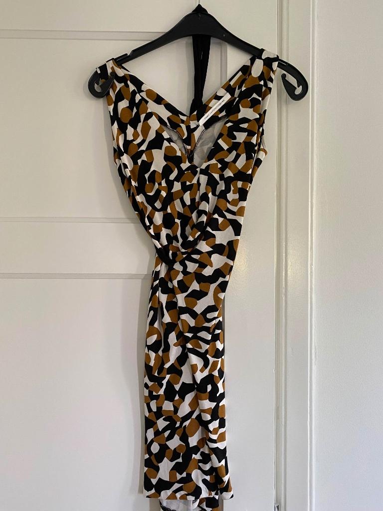 Diane von Fürstenberg zijden jurk 34/36, Ophalen, Zo goed als nieuw, Maat 34 (XS) of kleiner, Boven de knie