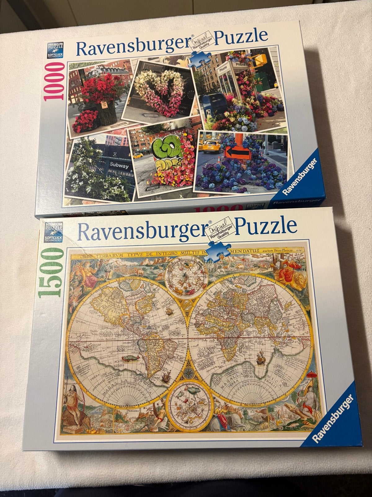 Ravensburger Puzzels: 1000 en 1500 stukjes, Hobby en Vrije tijd, Ophalen of Verzenden, 500 t/m 1500 stukjes, Zo goed als nieuw