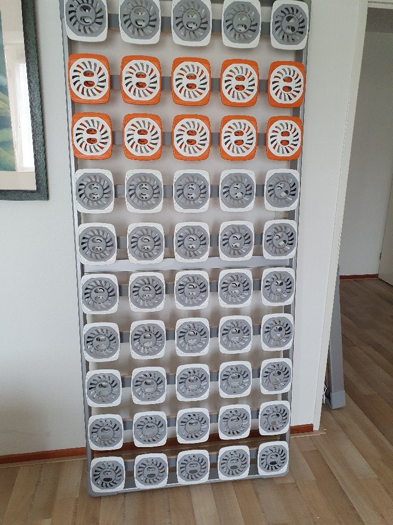 Twee Tempur schotelbodems (90 x 200), Ophalen, Gebruikt, 90 cm, Eenpersoons