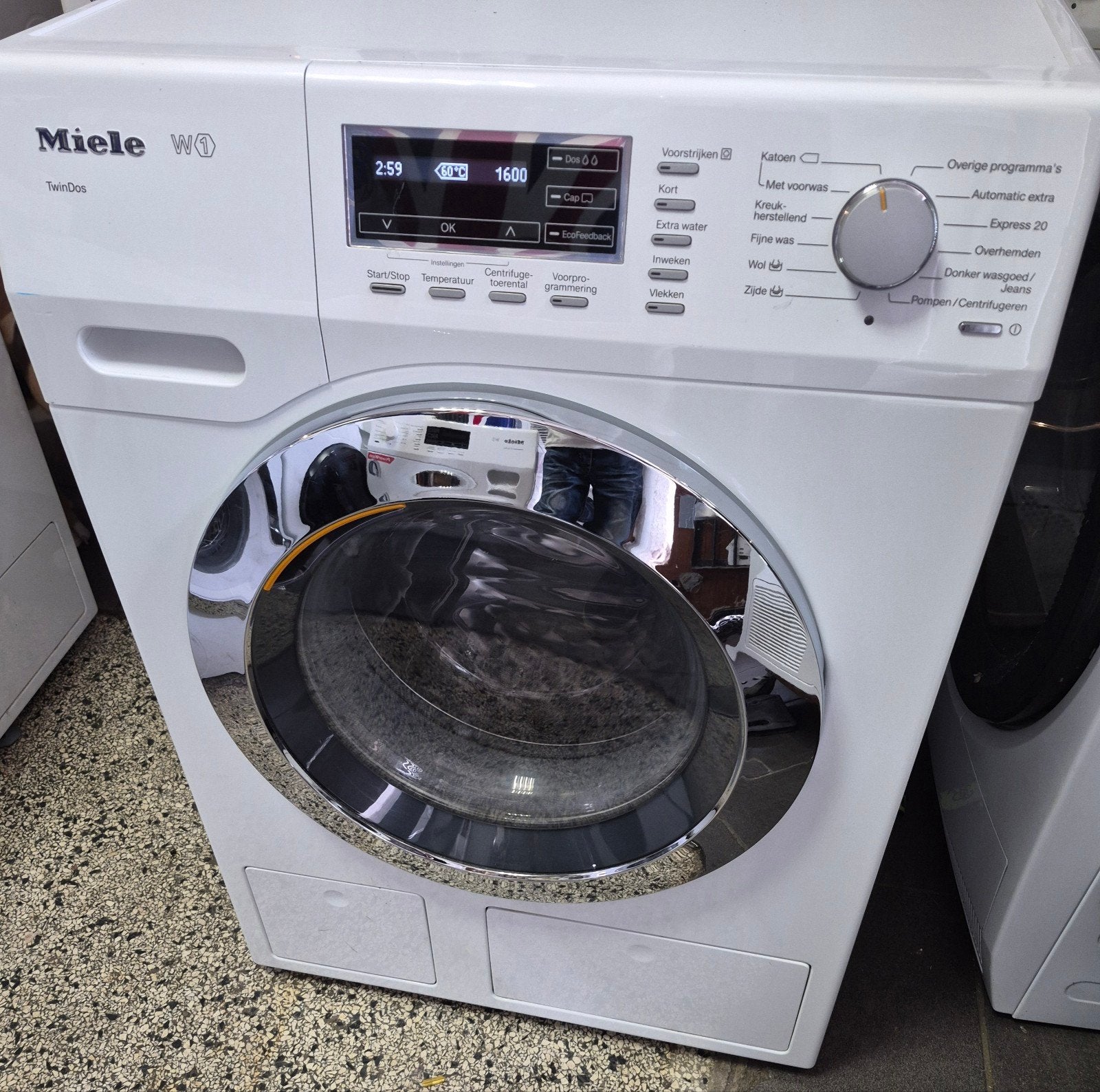 miele W1 twindos, 8kg, 1600tpm, Witgoed en Apparatuur, Wasmachines, Ophalen, Minder dan 85 cm, 8 tot 10 kg, Voorlader