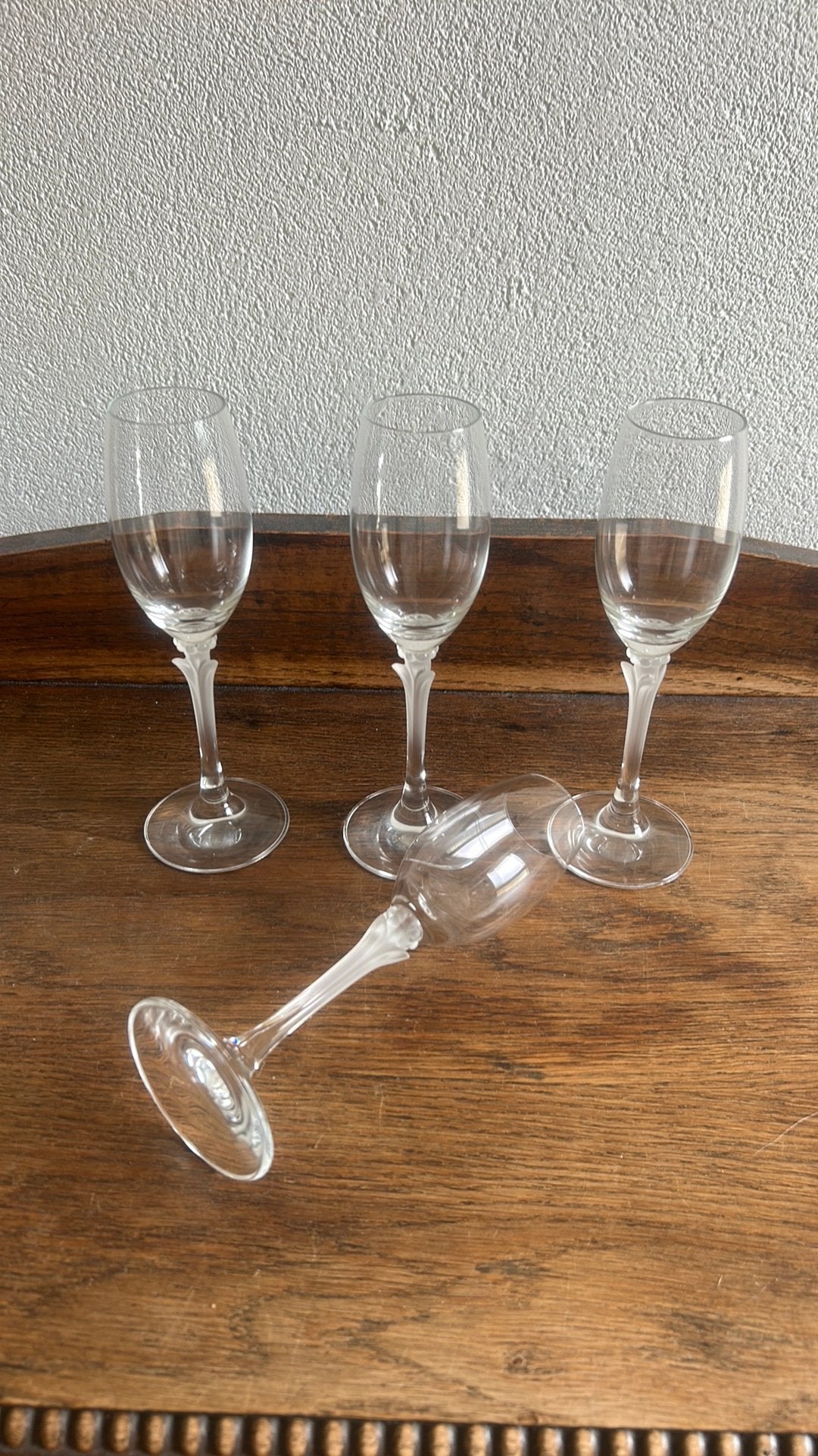 4 Schott Zwiesel Lilia Kristallen sherry glazen p/4:, Verzamelen, Glas en Borrelglaasjes, Ophalen of Verzenden, Zo goed als nieuw