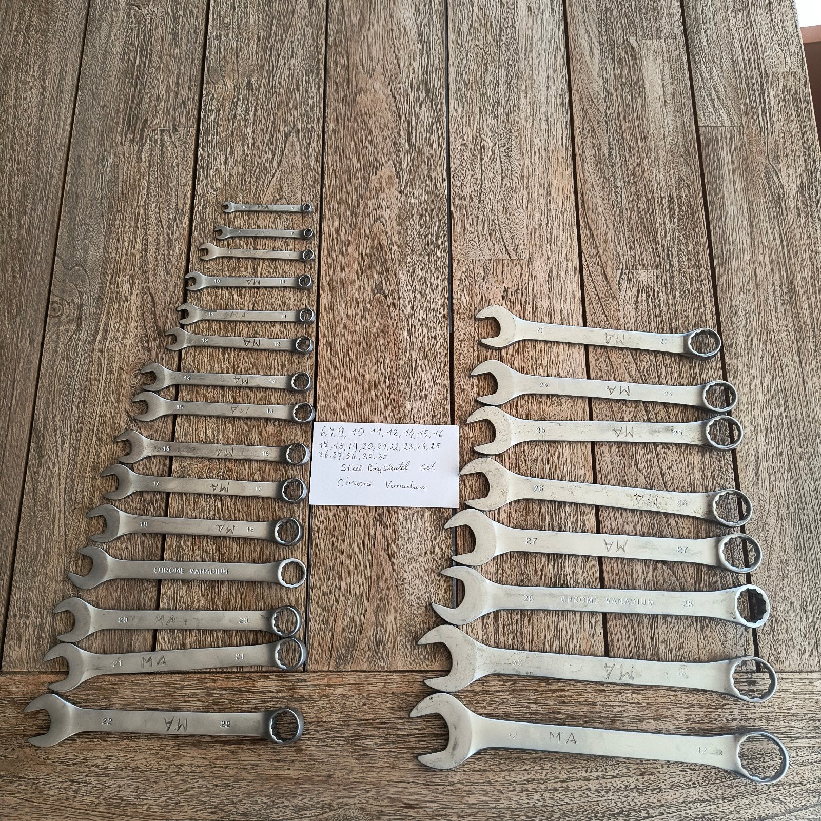 steek ringsleutel set, Ophalen of Verzenden, Zo goed als nieuw, Gereedschapsset
