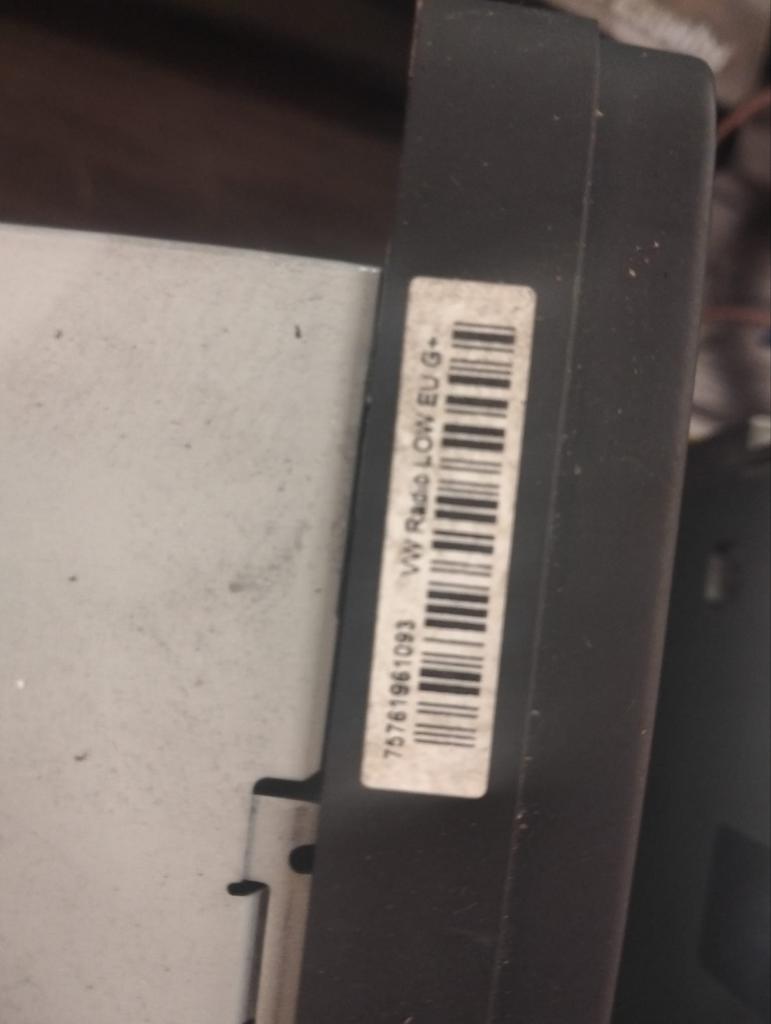 VW Radio LOW EU G-, Auto diversen, Autoradio's, Ophalen of Verzenden, Gebruikt